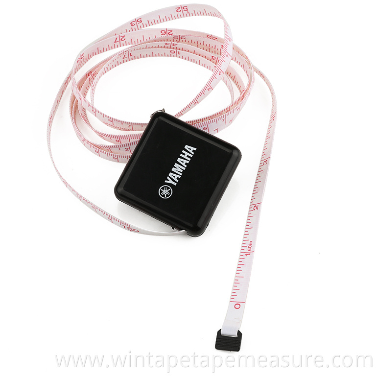 Promotional Gift Items Black Square Portable Logo OEM Tape Measures With Printed Logo As Yamaha